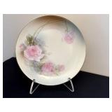 DR - Royal Vienna 7.5in Covered Butter Plate with 18K Gold Rim, Austria and Vintage Floral Bavaria Plate