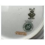 DR - Royal Vienna 7.5in Covered Butter Plate with 18K Gold Rim, Austria and Vintage Floral Bavaria Plate