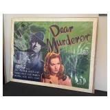 DR - Dear Murderer Vintage Movie Poster - 1948 Universal-International Release