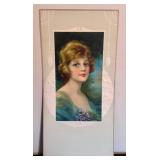 DR - Violet Art Nouveau Vintage Print - Portrait