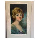 DR - Violet Art Nouveau Vintage Print - Portrait