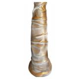 DR - Vintage 18-Inch Hand Sculpture - Metallic Gold and Silver Finish