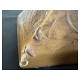 DR - Ceramic Bust - 16.5 in H, Woman with Red Headscarf, Unmarked