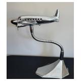 BR - DC-3 Airplane Desk Lamp - Vintage Art Deco, Adjustable to 15.5 in
