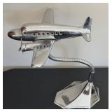 BR - DC-3 Airplane Desk Lamp - Vintage Art Deco, Adjustable to 15.5 in
