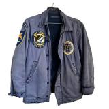 DR - Vintage N-4 U.S. Navy Deck Jacket - USS Vesole DD-878 Patch & USS Columbus Patch - Size Small/Medium