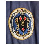 DR - Vintage N-4 U.S. Navy Deck Jacket - USS Vesole DD-878 Patch & USS Columbus Patch - Size Small/Medium
