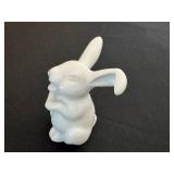 DR - Classic Rose Porcelain Rabbit Figurine - Germany