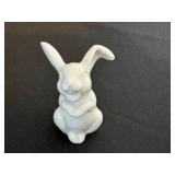 DR - Classic Rose Porcelain Rabbit Figurine - Germany