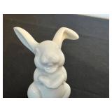 DR - Classic Rose Porcelain Rabbit Figurine - Germany