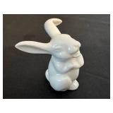 DR - Classic Rose Porcelain Rabbit Figurine - Germany