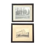 DR - Antique Black-and-White Framed Photographs (Lot of 2)