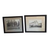 DR - Antique Black-and-White Framed Photographs (Lot of 2)
