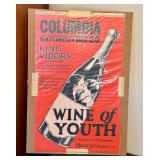 Vintage Wine of Youth WC 1924 King Vidor Advertising Poster