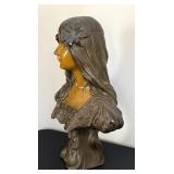 DR - Emmanuel Villanis Iris Bust - Vintage French Art Nouveau Ceramic