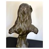 DR - Emmanuel Villanis Iris Bust - Vintage French Art Nouveau Ceramic