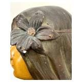 DR - Emmanuel Villanis Iris Bust - Vintage French Art Nouveau Ceramic