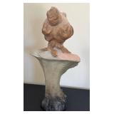 DR - JWA 11060 Art Nouveau Ceramic Bust - Antique Portrait, 14 in H, Early 20th Century