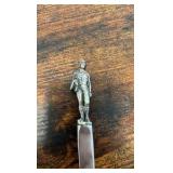 c1958 Tiffany and company sterling silver jockey themed letter opener