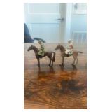 cast iron horse racing toys