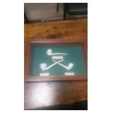 jockey themed clay pipe display