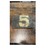 late 1800s early 1900s leather jockey identification number arm band