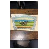 early 1900s horse racing gambling decal sign