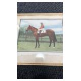 antique horse racing lithograph