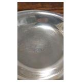 1957 r.c. horse show silver plate dish