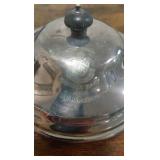 very early f.j. ross and sons silver plated dish dated 1901