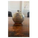 vintage pewter horse racing flask