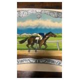 early 1900s horse racing gambling decal sign