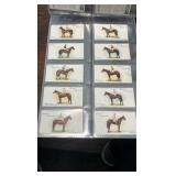 player cigarettes horse racing sports cards full set of 50