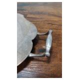 1938 silver plated hinsdale horse show platter award