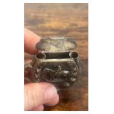 silver plated match safe