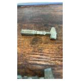 antique tie-cuff clips