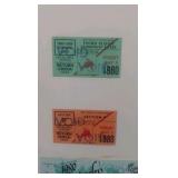 1980 Kentucky derby ticket display