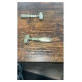 antique tie-cuff clips