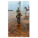 cast iron horse racing toys