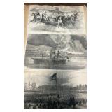 1867 Harper’s weekly newspaper cut outs