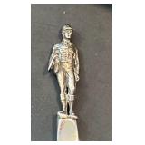 c1958 Tiffany and company sterling silver jockey themed letter opener