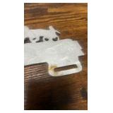 vintage horse racing “king of sports” license plate bracket 1950-1970s