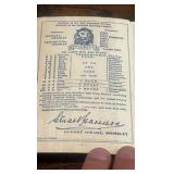 1939 badminton annual register of sporting and society fixtures and diary pocket book