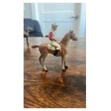 cast iron horse racing toys