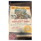 1949 Kentucky derby 75th anniversary commemorative news paper