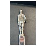 c1958 Tiffany and company sterling silver jockey themed letter opener