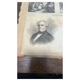 1867 Harper’s weekly newspaper cut outs