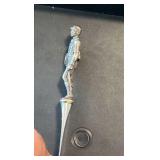 c1958 Tiffany and company sterling silver jockey themed letter opener