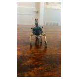 cast iron horse cart racing figurines