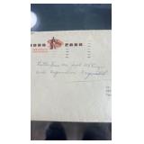 1944 wwii letter from General manager of Hollywood park to American legion